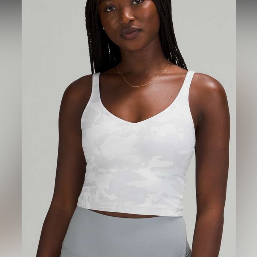 Lululemon Align Tank Incognito Alpine White Camo Size 12